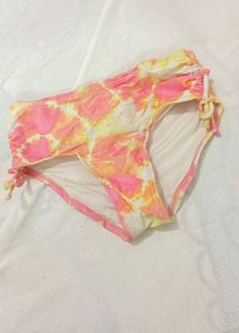 tie dye pink orange briefs and panty