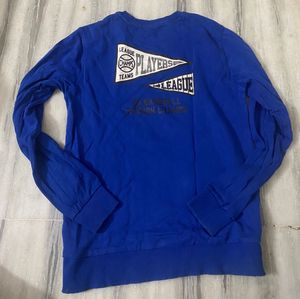Blue "PLAYER" Graphic Sweatshirt