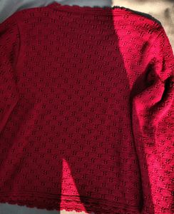 Red Knit Sweater