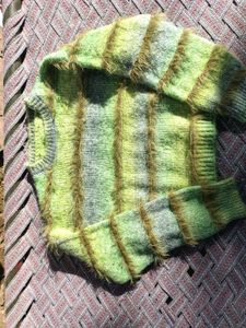 Green Striped Sweater