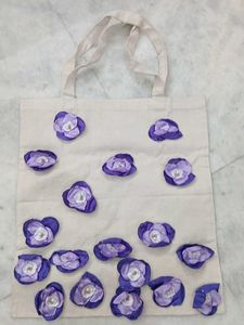 Floral Canvas Hand bag