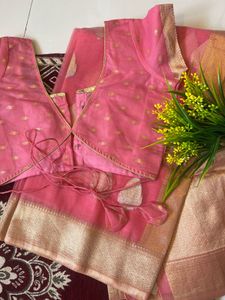 Elegant Pink Silk Blouse