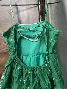 Green Floral Summer Dress
