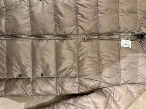 Light gold puffer jacket from Mango