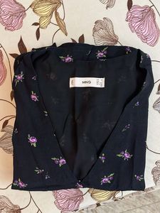 Chic Floral Print Black Dress