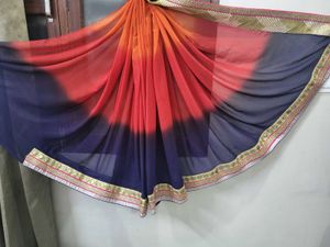 Beautiful Light weight fancy Border heavy saree wi