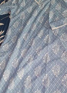 Sky Blue Printed Kurta