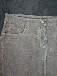 Corduroy knee length Skirt/classy/korean