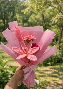 Handmade Crochet Flower Bouquet