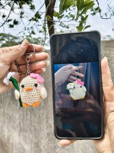 Cute Crochet Duck Keychain ❣️☺️