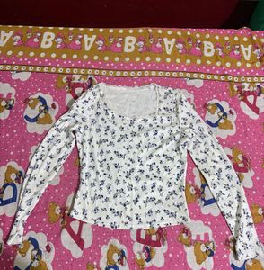 Floral Print Long Sleeve Top