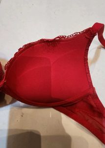 Sensual Red lace push up Bra