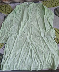 boy Cream Kurta and Pajama Set