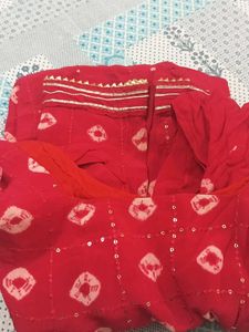 red suit with dhoti style bottom 🥰😍