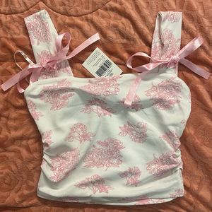 Coquette Fitted Cropped Top