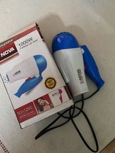 New Nova 1000W Foldable Hair Dryer