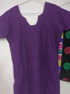 Pure cotton Ikat kurta set