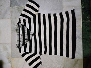Chic Striped Tunic Top