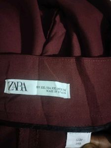 ZARA Maroon Trousers