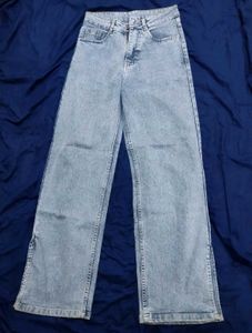Classic Light Wash Straight Leg Jeans