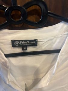 Classic White Button-Up Shirt
