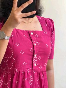 Brand New Ikkat Print Dress