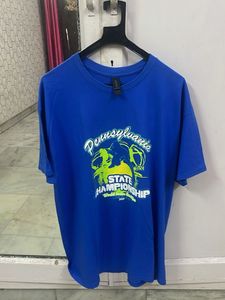 Blue Graphic Print T-Shirt
