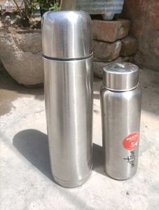 Stainless Steel Thermos & Bottle Set