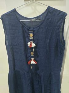 Stylish Navy Blue Anarkali Suit