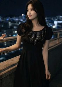 Elegant Black Embellished Maxi Dress