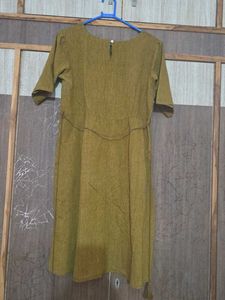 SVRAA Brand Mustard Yellow Kurta l