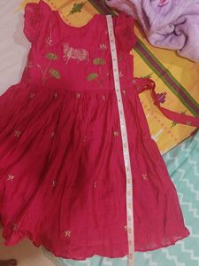Beautiful Pink Embroidered Dress