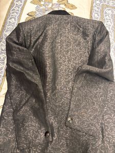 Elegant Black Brocade Jacket