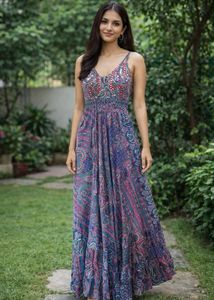Boho Print Maxi Dress