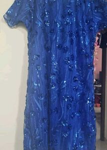 Stunning Blue Sequin Dress