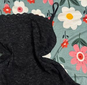 Y2K Black Lace Cami Top