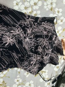 black abstract dress