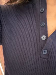💙 Midnight Navy Ribbed Cropped Sweater ✨