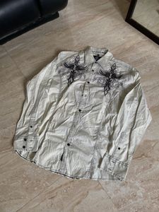 Men's Embroidery Long Sleeve Shirt