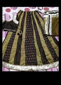 Banarasi Kalidar Lehnga With Net Duppta