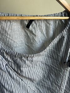 m&amp;s Striped Tassel Blouse