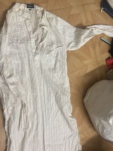 White Striped Kurta