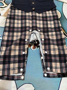 Baby Boy Formal Plaid Romper