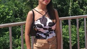 Cow Print Halter Neck Crop Top