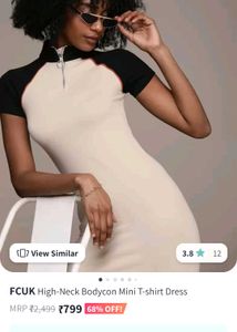 Biege Bodycon Dress