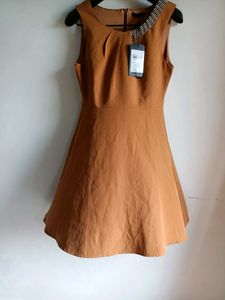 Deal Jeans Brown Skater Dress