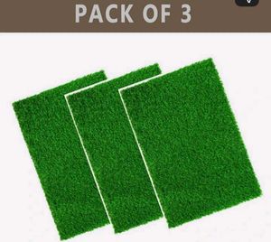 Pack of 3 Artificial Grass Mats