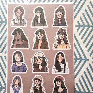 Aesthetic Korean MATTE Stickers