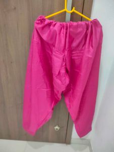 Diwali special Green Kurta With Pink Dupatta Set