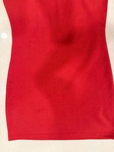 Red One Shoulder Mini Dress